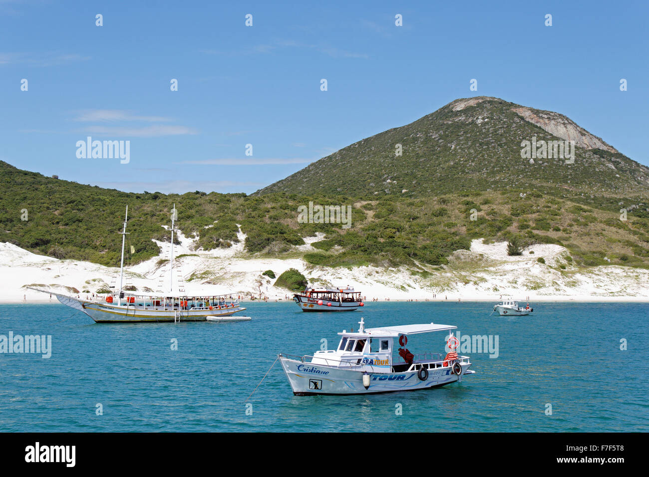 Praia do Farol a Ilha do Cabo Frio i Arraial do Cabo i Brasile Foto Stock