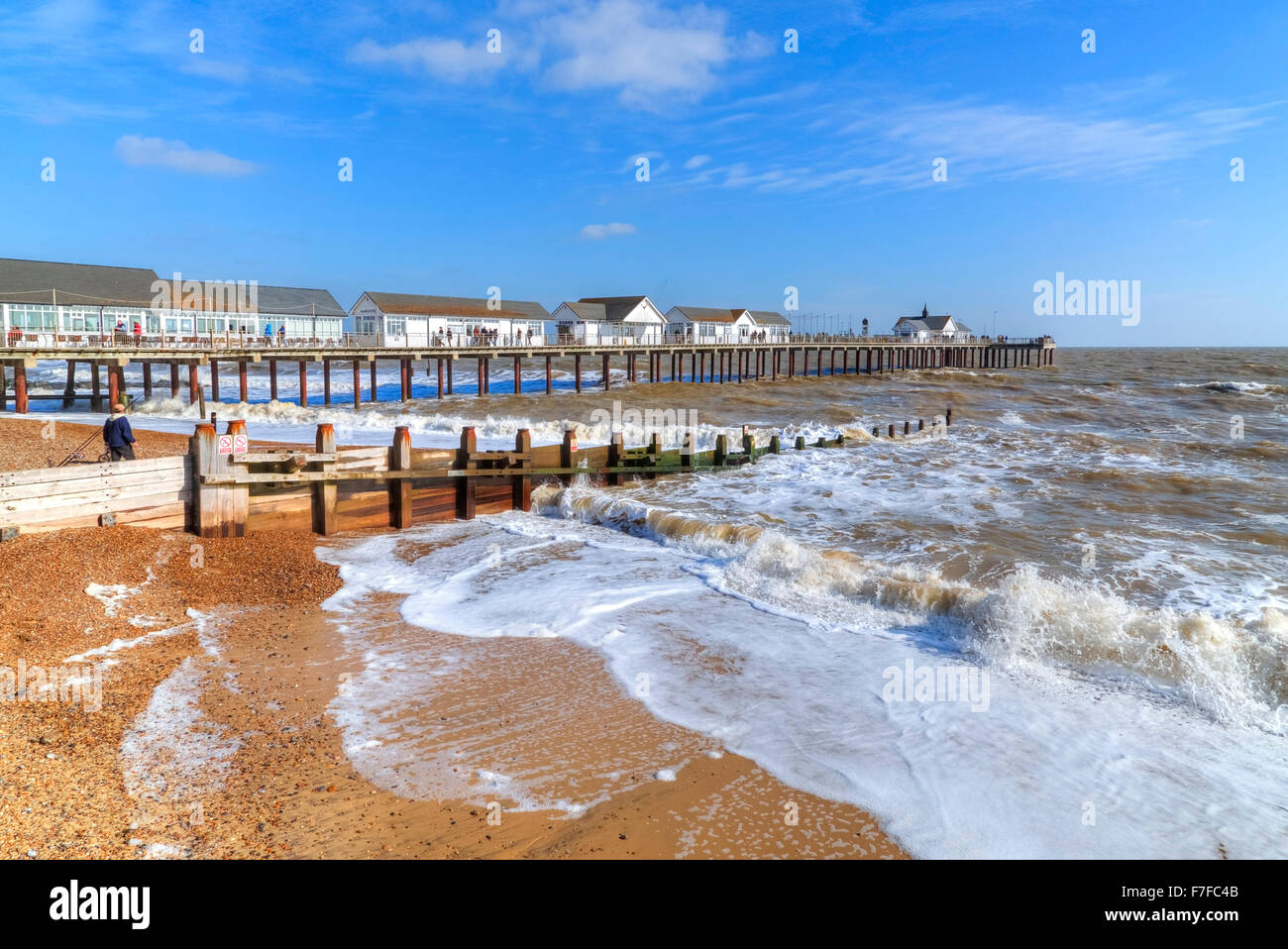 Southwold Pier, Suffolk, Inghilterra, Regno Unito Foto Stock