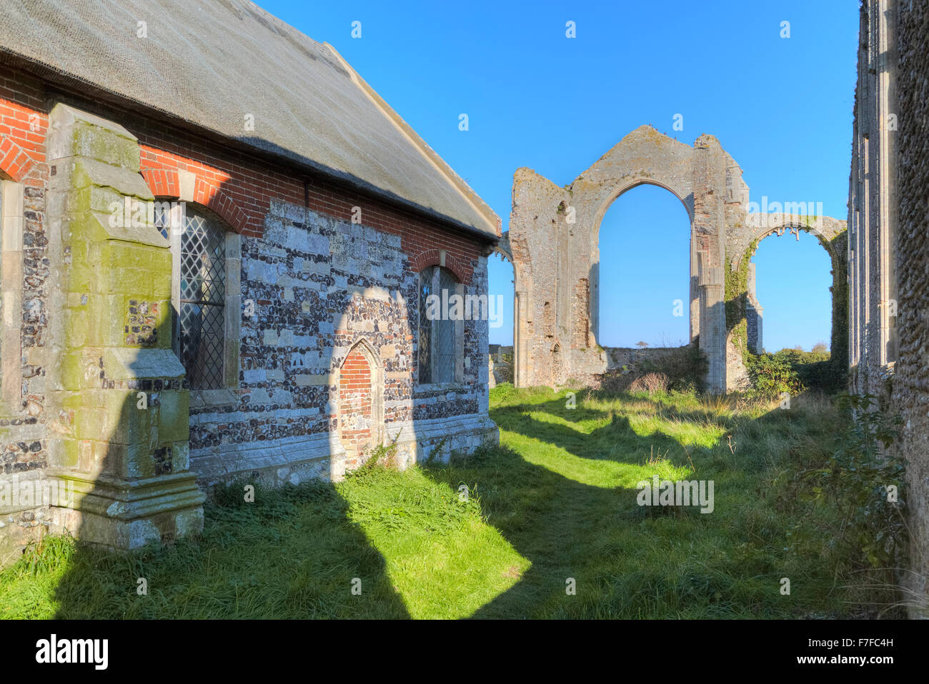 Sant'Andrea Chiesa, Covehithe, Suffolk, Inghilterra, Regno Unito Foto Stock