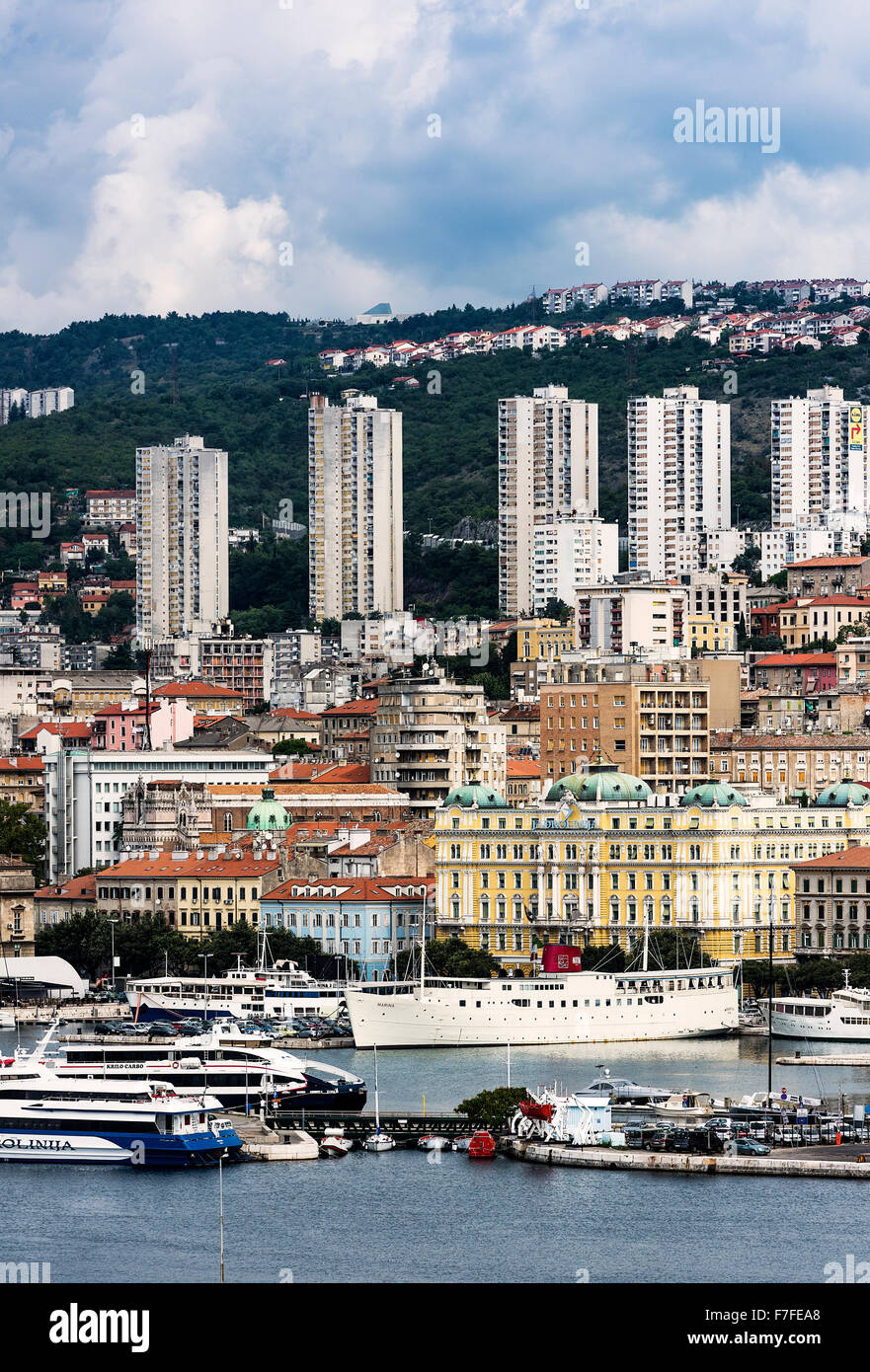 Paesaggio di Rijeka, Croazia Foto Stock Paesaggio di Rijeka, Croazia Foto Stock