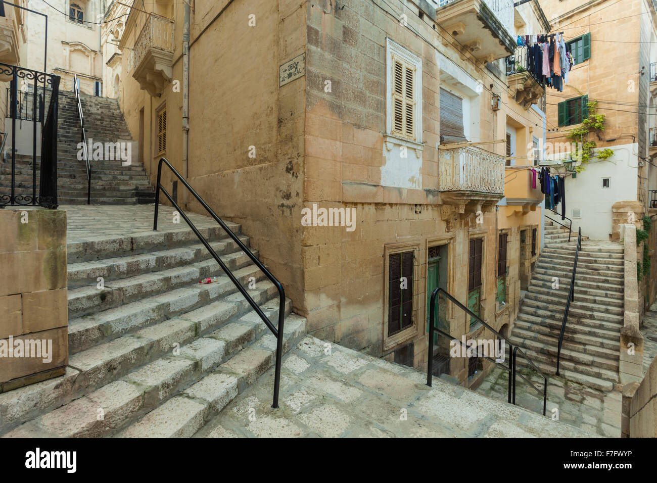 Pomeriggio a L-Isla (Sengla), Malta. Foto Stock