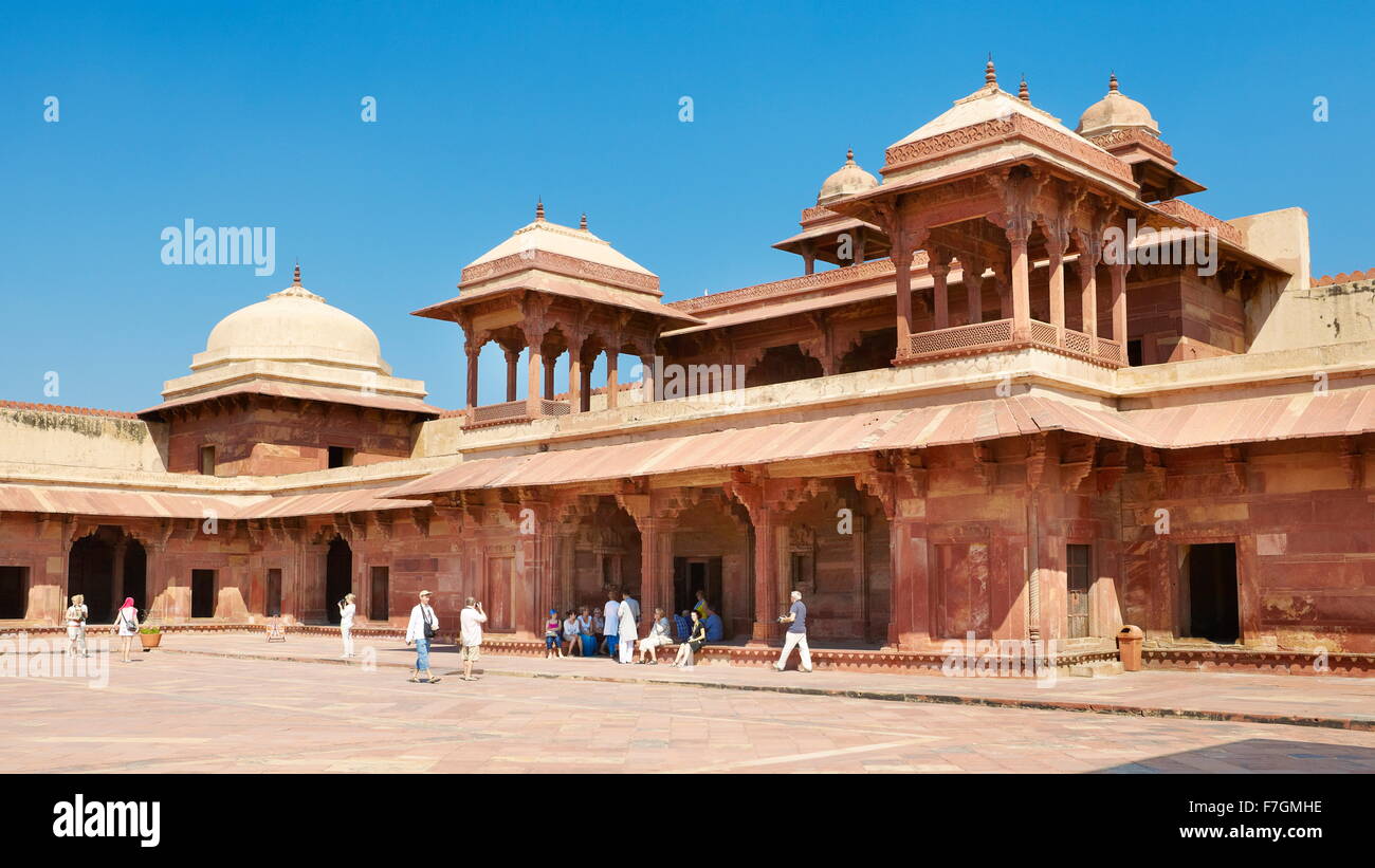 Fatehpur Sikri, abbandonati Mogul Città, Uttar Pradesh, India settentrionale Foto Stock