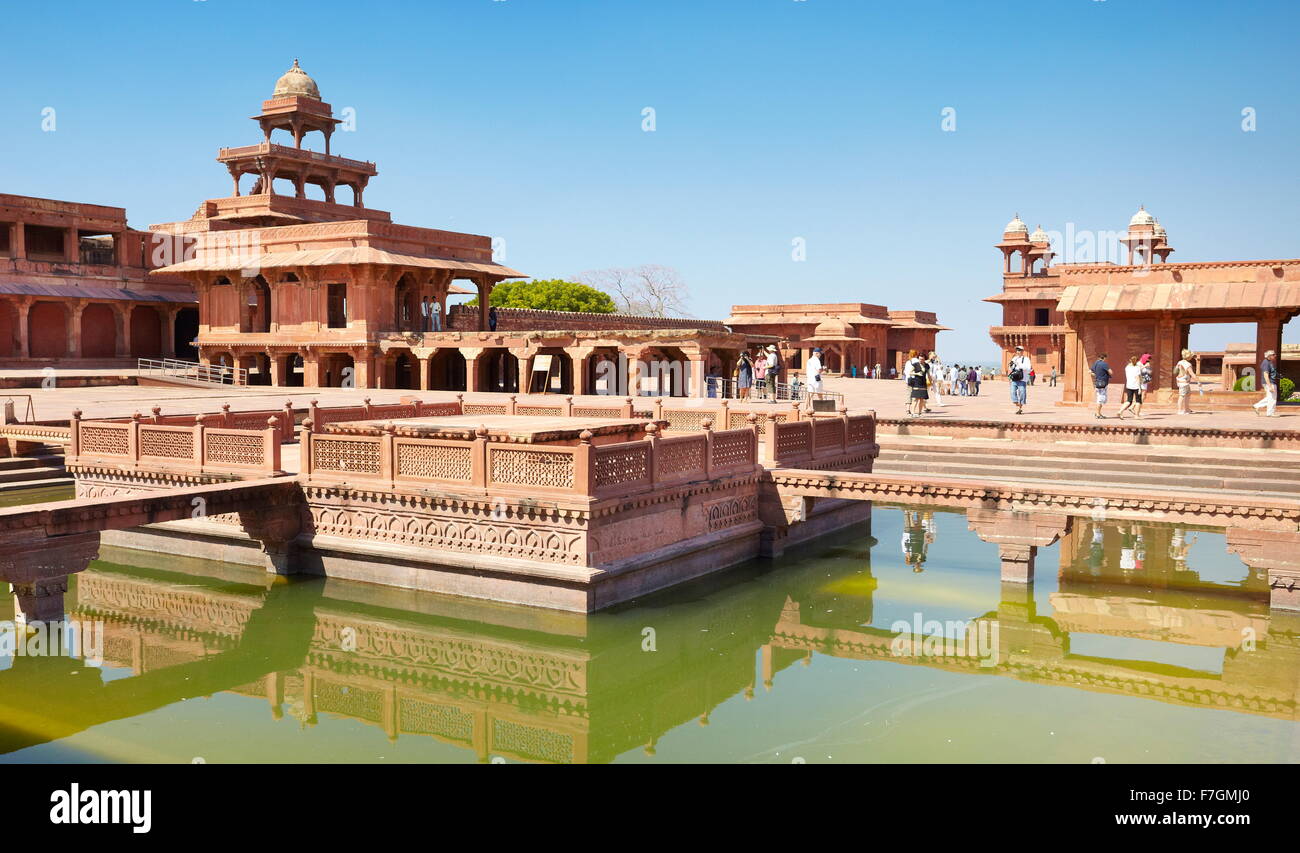 Fatehpur Sikri, abbandonati Mogul Città, Uttar Pradesh, India settentrionale Foto Stock