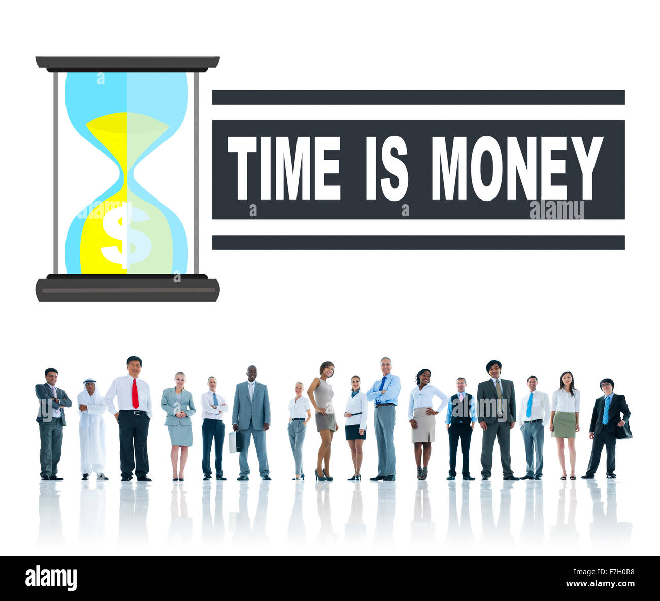 Time Money Hour Glass la gente di affari nozione Foto Stock