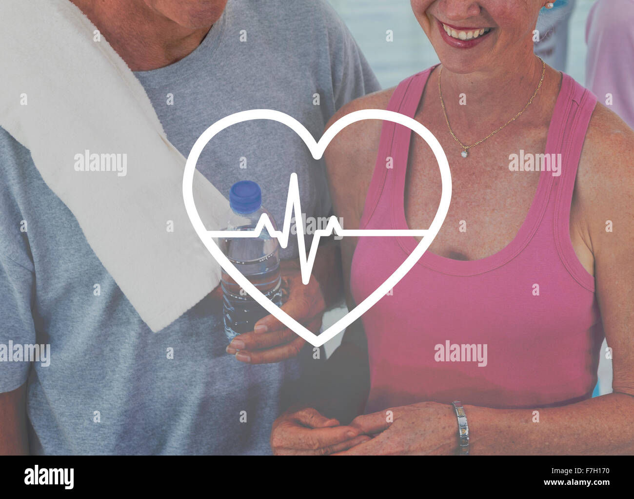 Heartbeat di tasso di frequenza medici pressione concetto di salute Foto Stock