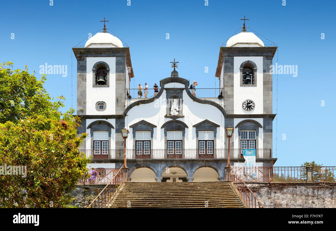 La chiesa di Nossa Senhora, Monte Isola di Madeira, Portogallo Foto Stock