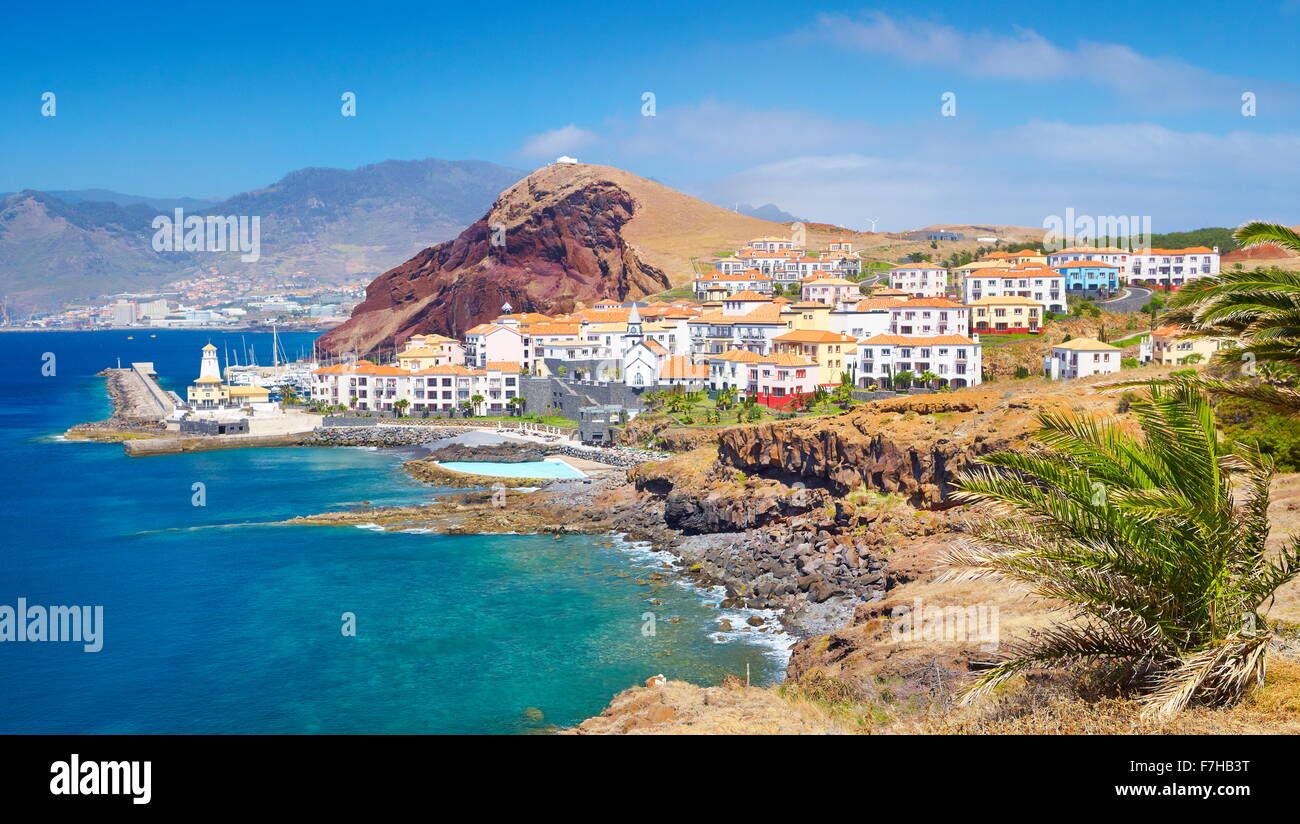 Madeira - villaggio di pescatori conico, l'isola di Madeira, Portogallo Foto Stock