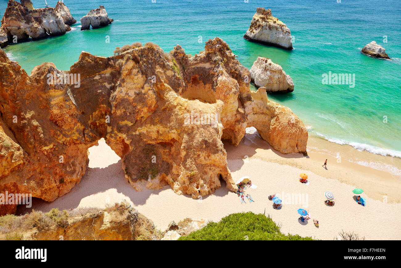 Prainha Beach vicino a Alvor, Algarve, PORTOGALLO Foto Stock