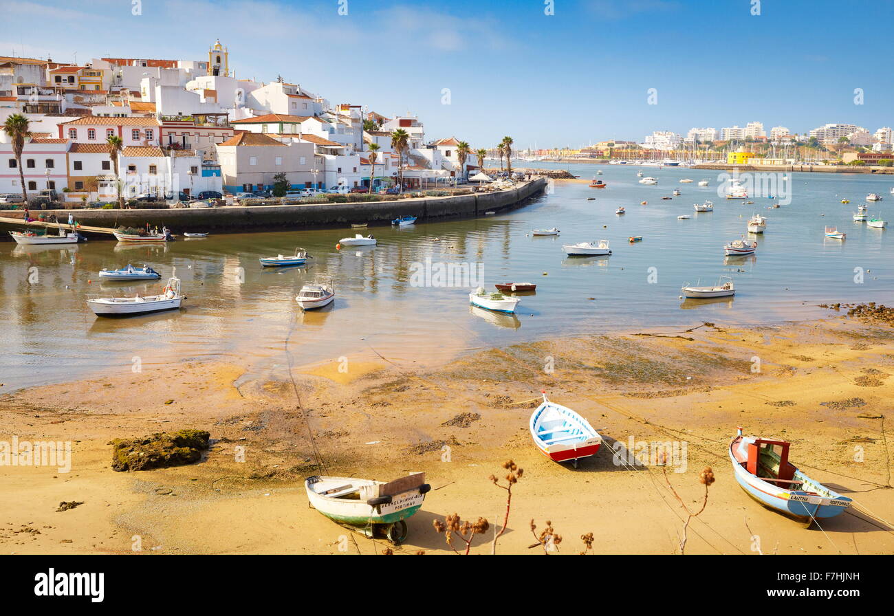 Ferragudo, Algarve, PORTOGALLO Foto Stock