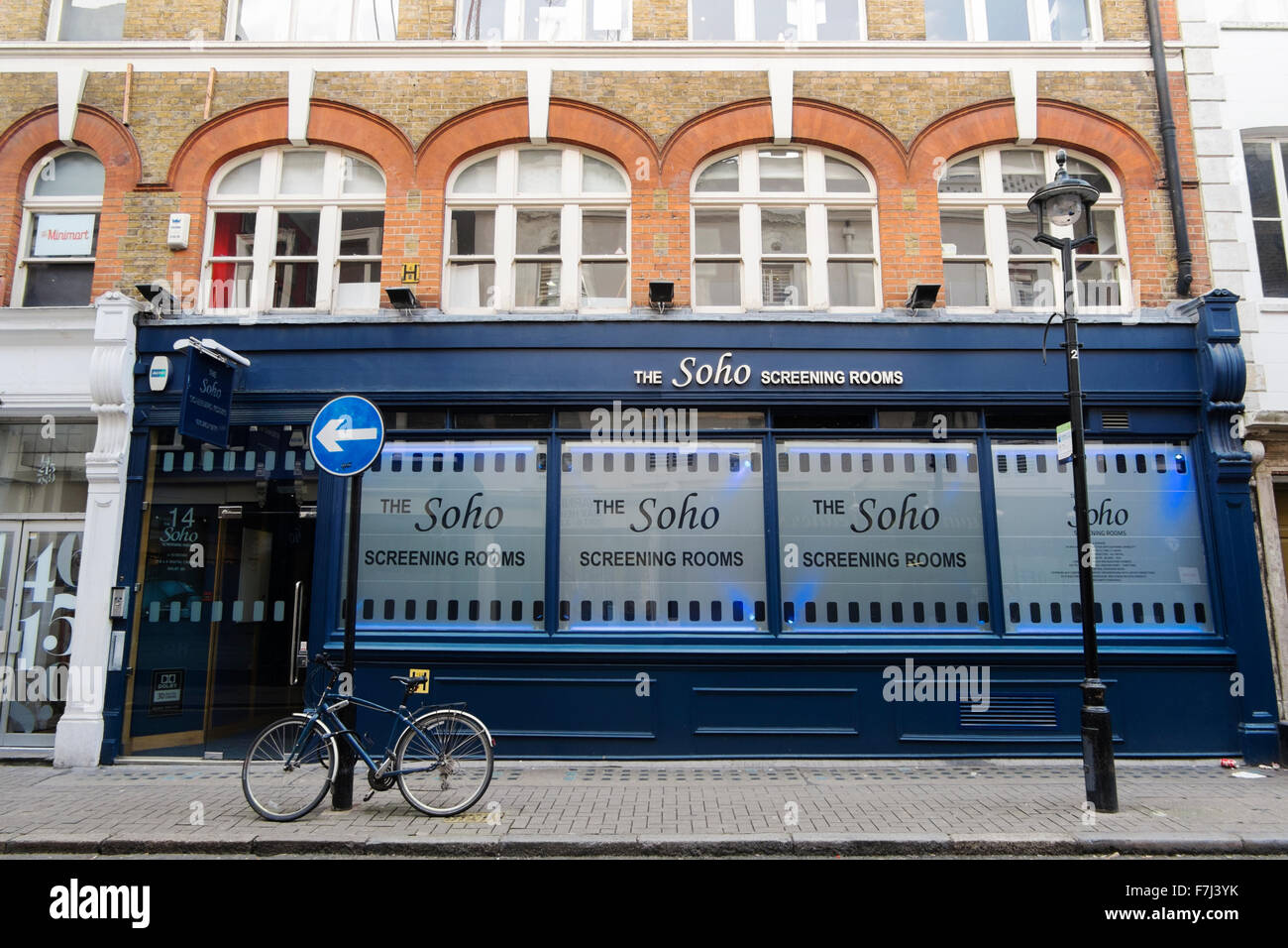 Il Soho di screening in camere d'Arblay Street, Soho, London, England, Regno Unito Foto Stock