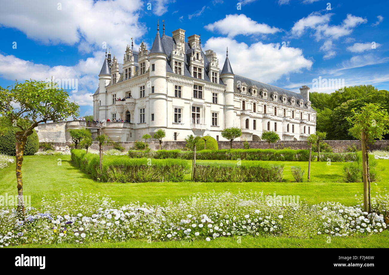 Castello di Chenonceau, Chenonceaux, Valle della Loira, Francia Foto Stock