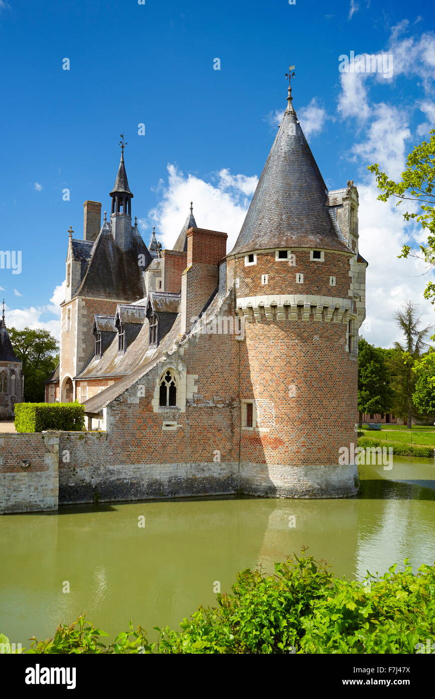 Castello du Moulin, Valle della Loira, Francia Foto Stock