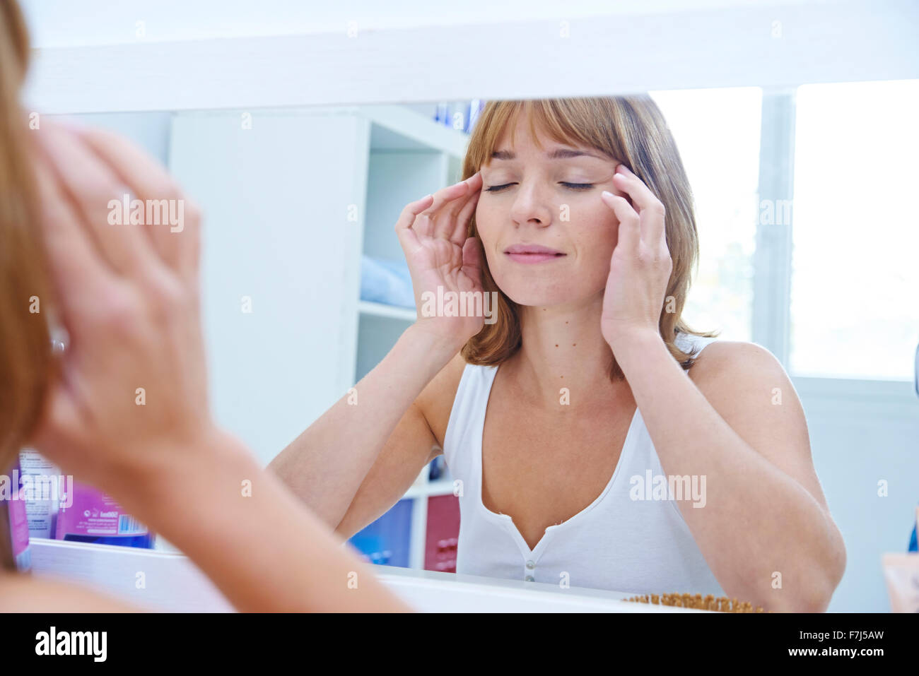 MASSAGGIO DELLA DONNA Foto Stock