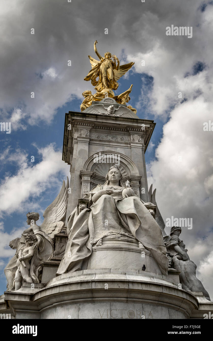 Queen Victoria Memorial fuori Buckingham Palace Foto Stock