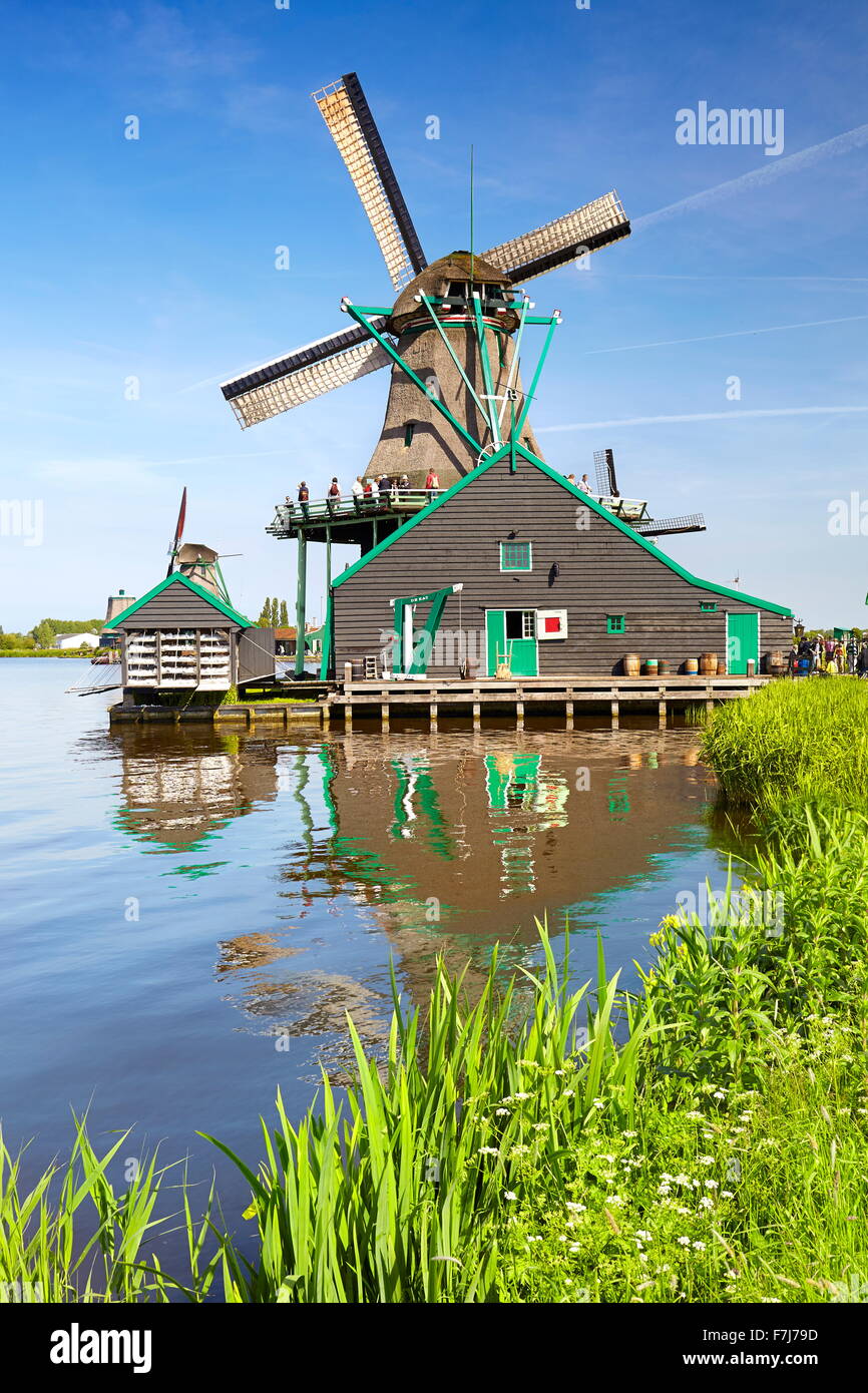 Mulini a vento di Zaanse Schans - Olanda Paesi Bassi Foto Stock