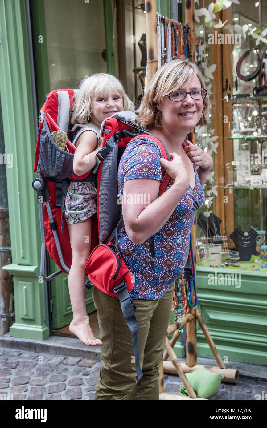 MADRE E FIGLIO Foto Stock