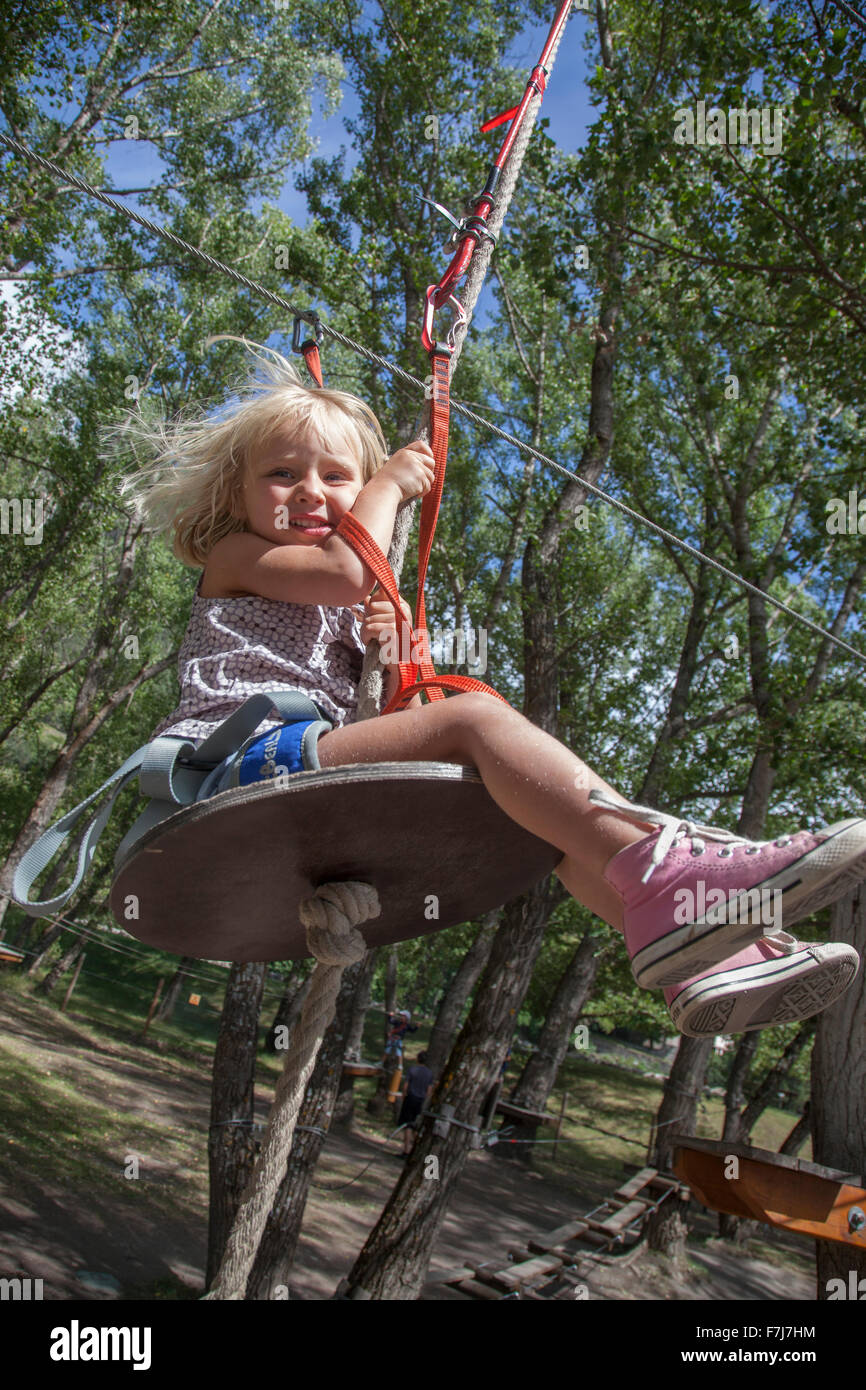 TREE CLIMBING Foto Stock