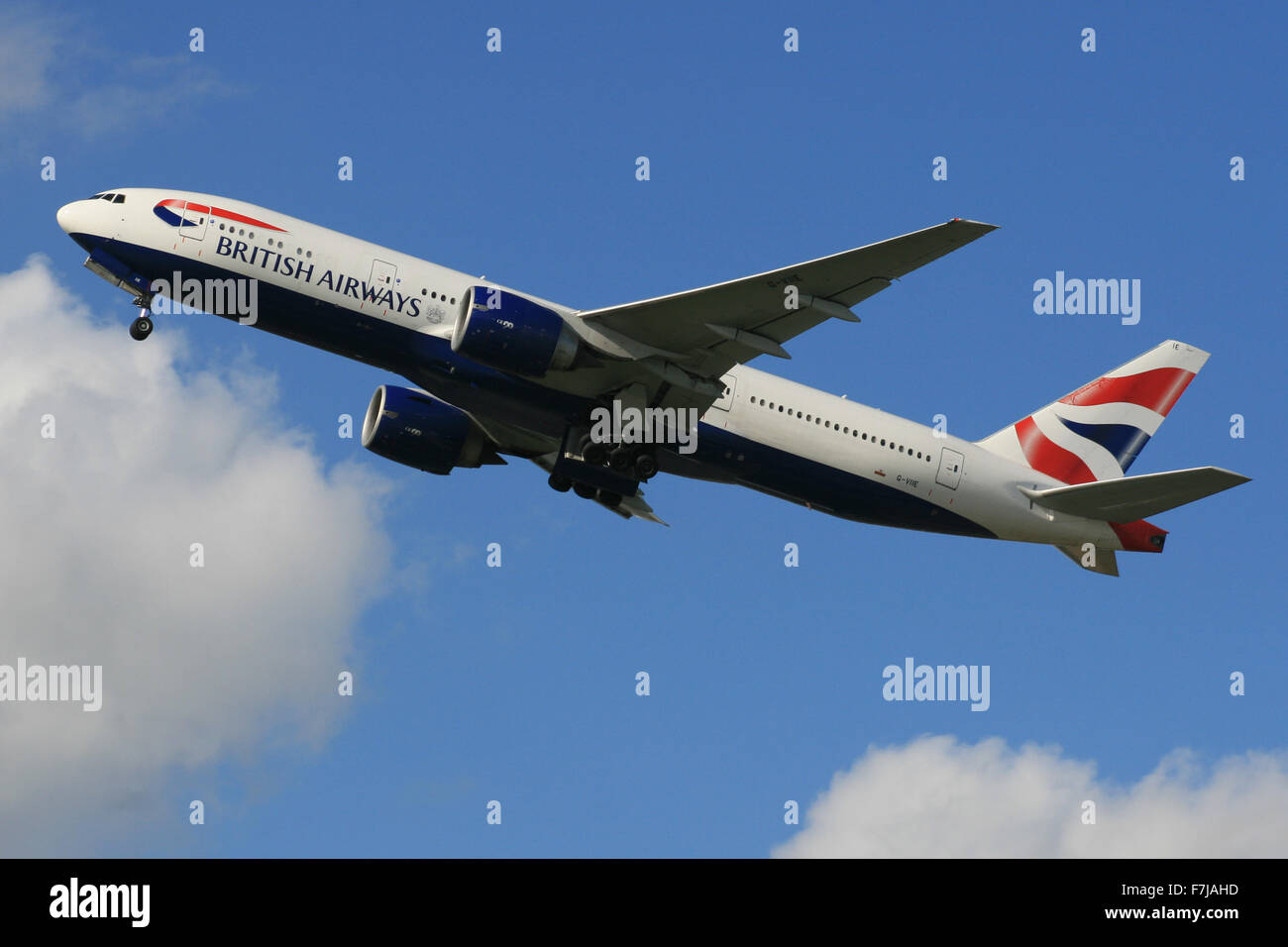 BRITISH AIRWAYS 777 Foto Stock