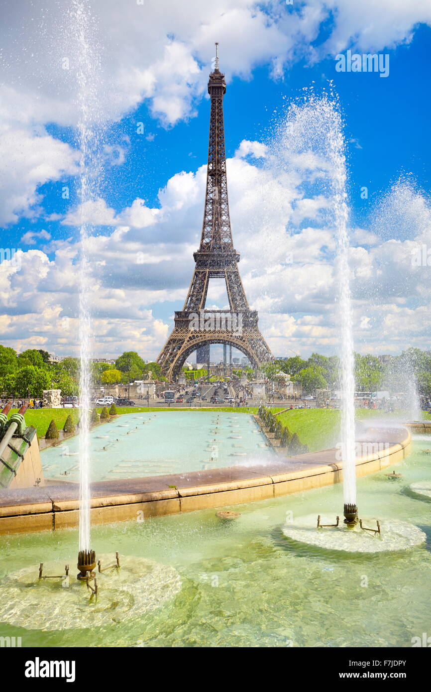 Torre Eiffel, Parigi, Francia Foto Stock