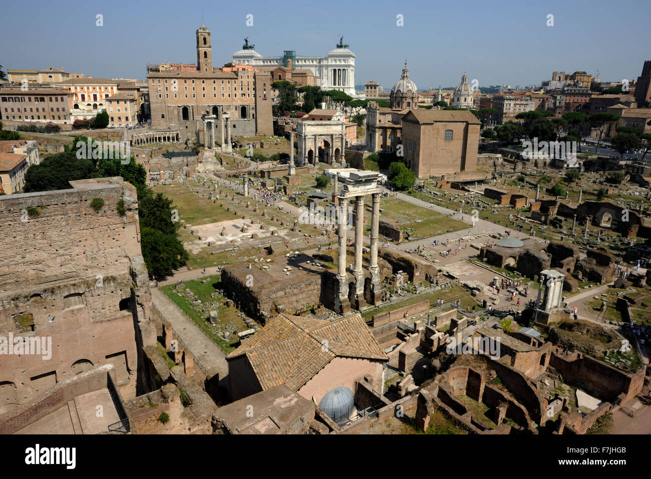 Italia, Roma, Foro Romano Foto Stock