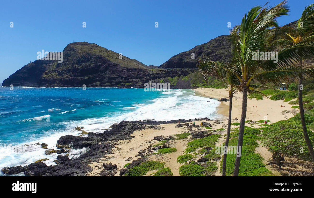Makapuu, Spiaggia, Oahu, Hawaii Foto Stock