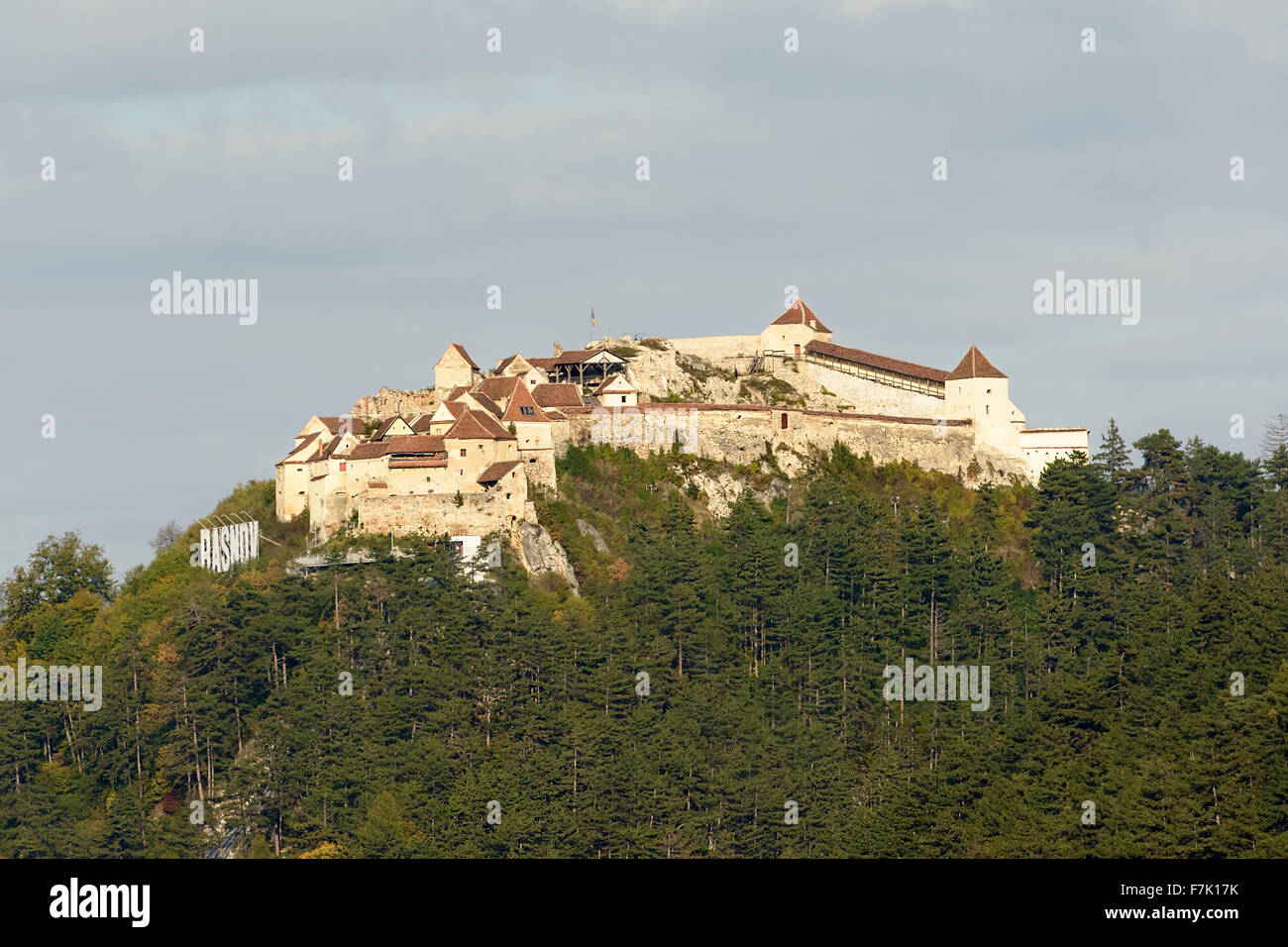 Fortezza Medievale Rasnov, Transilvania vicino a Brasov Foto Stock