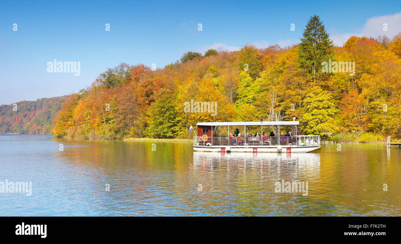 Il Parco Nazionale dei Laghi di Plitvice, Croazia, Europa Foto Stock