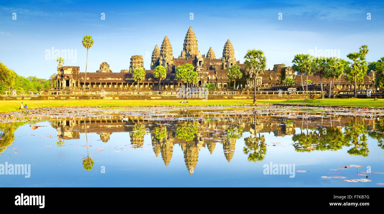 Angkor Wat, Cambogia, Asia (UNESCO) Foto Stock