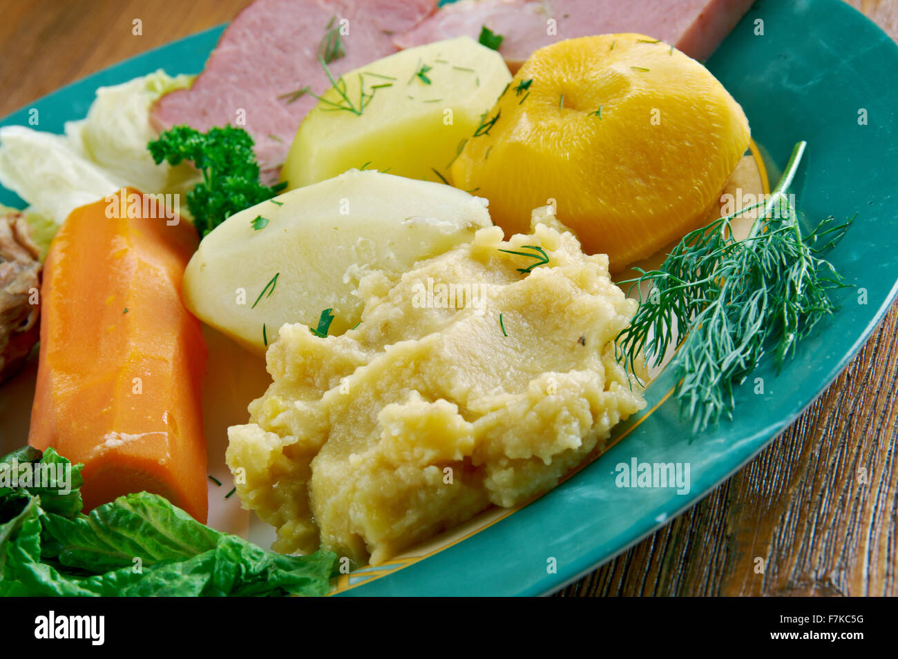 Jiggs cena - pasto tradizionale di Terranova e Labrador, Canada. Foto Stock