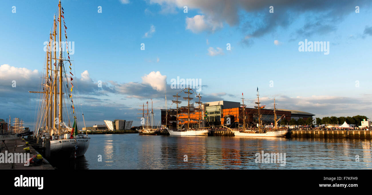 Tall Ships Belfast Irlanda del Nord 2015 Odyssey Foto Stock