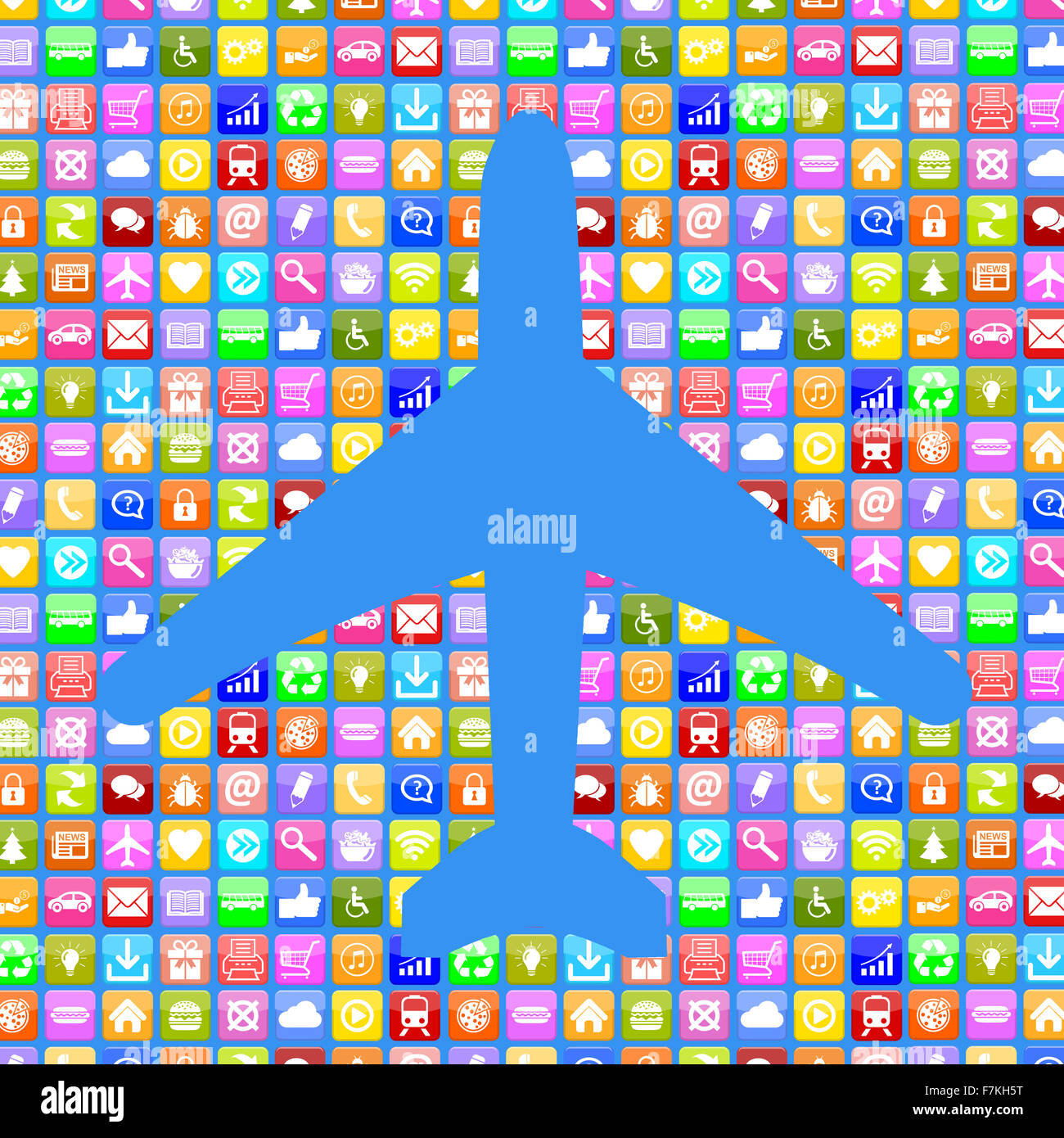 Applicazione app App aereo prenotazione volo e vacanze shopping online su computer in internet Foto Stock