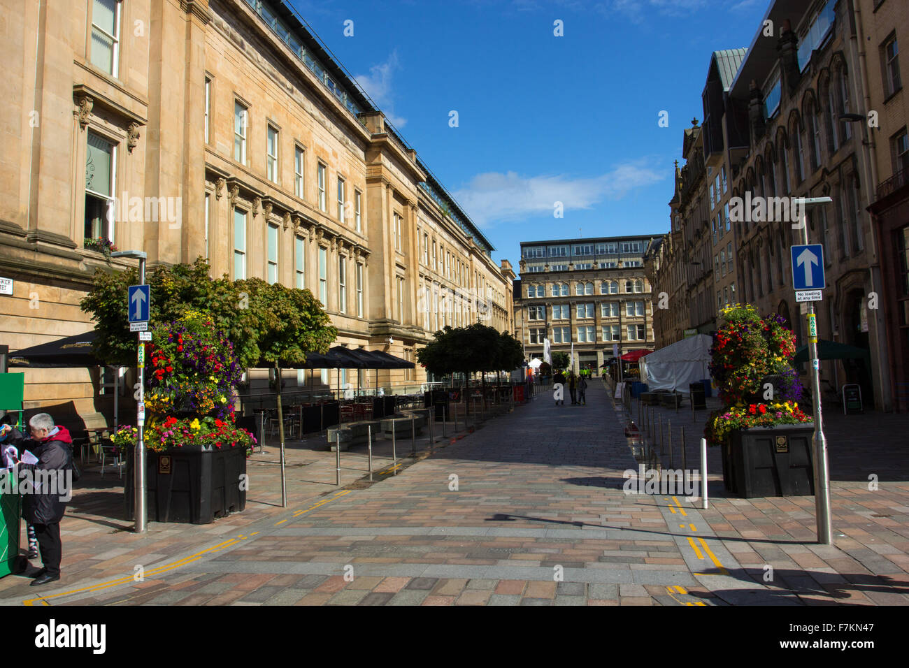 Glasgow city centre street scene Foto Stock