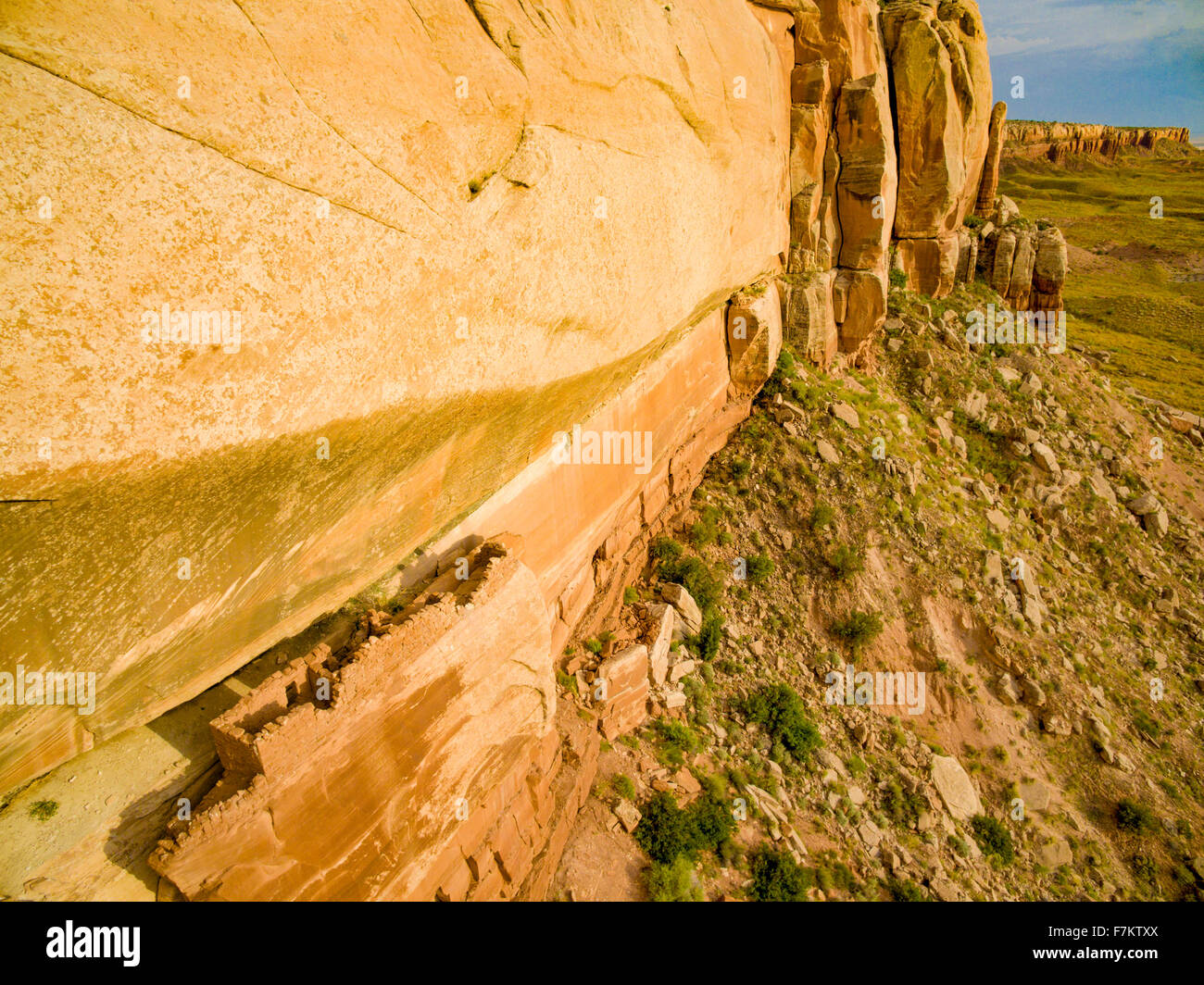 Rovina sulla battuta, proposto porta Easr monumento nazionale, Utah, antichi Anasazi Foto Stock