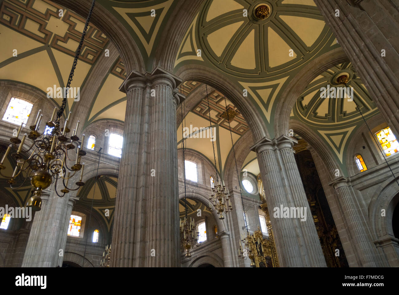 Città del Messico Cattedrale Metropolitana interno sul Zocalo, Città del Messico, Messico Foto Stock