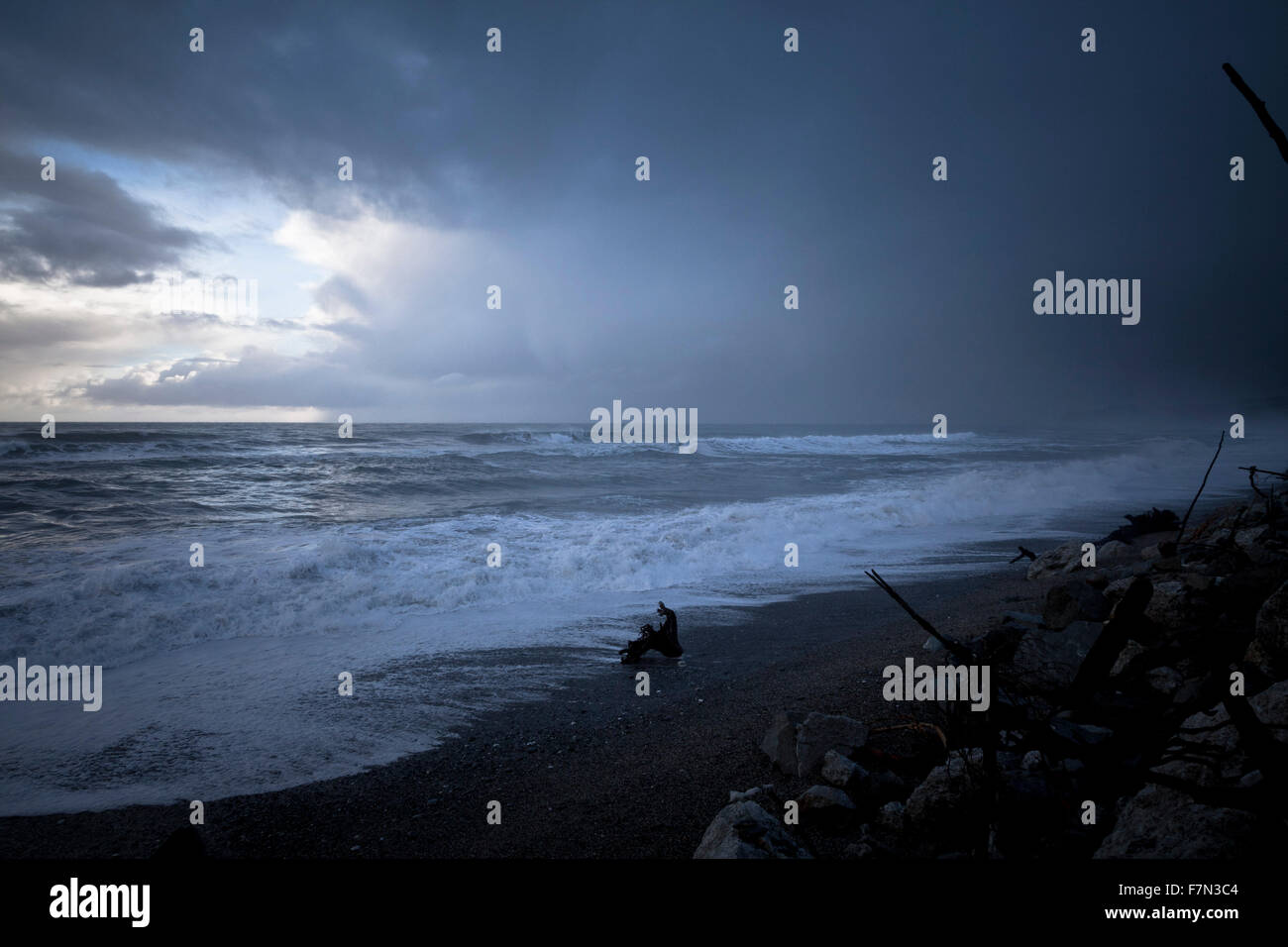 West Coast Beach, Isola del Sud, Nuova Zelanda Foto Stock