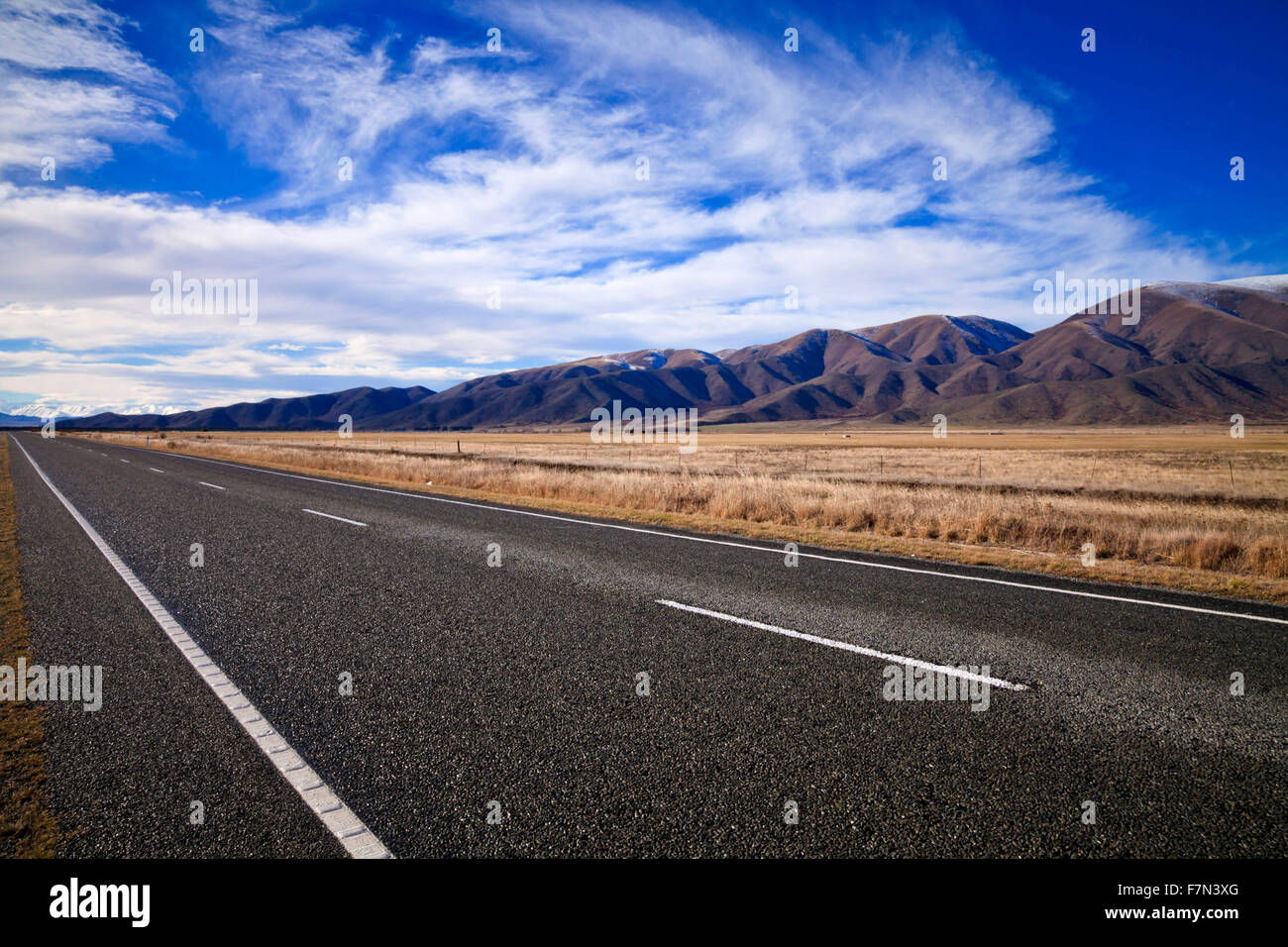 Isola del Sud viaggio foto. Central Otago e Canterbury, Nuova Zelanda Foto Stock