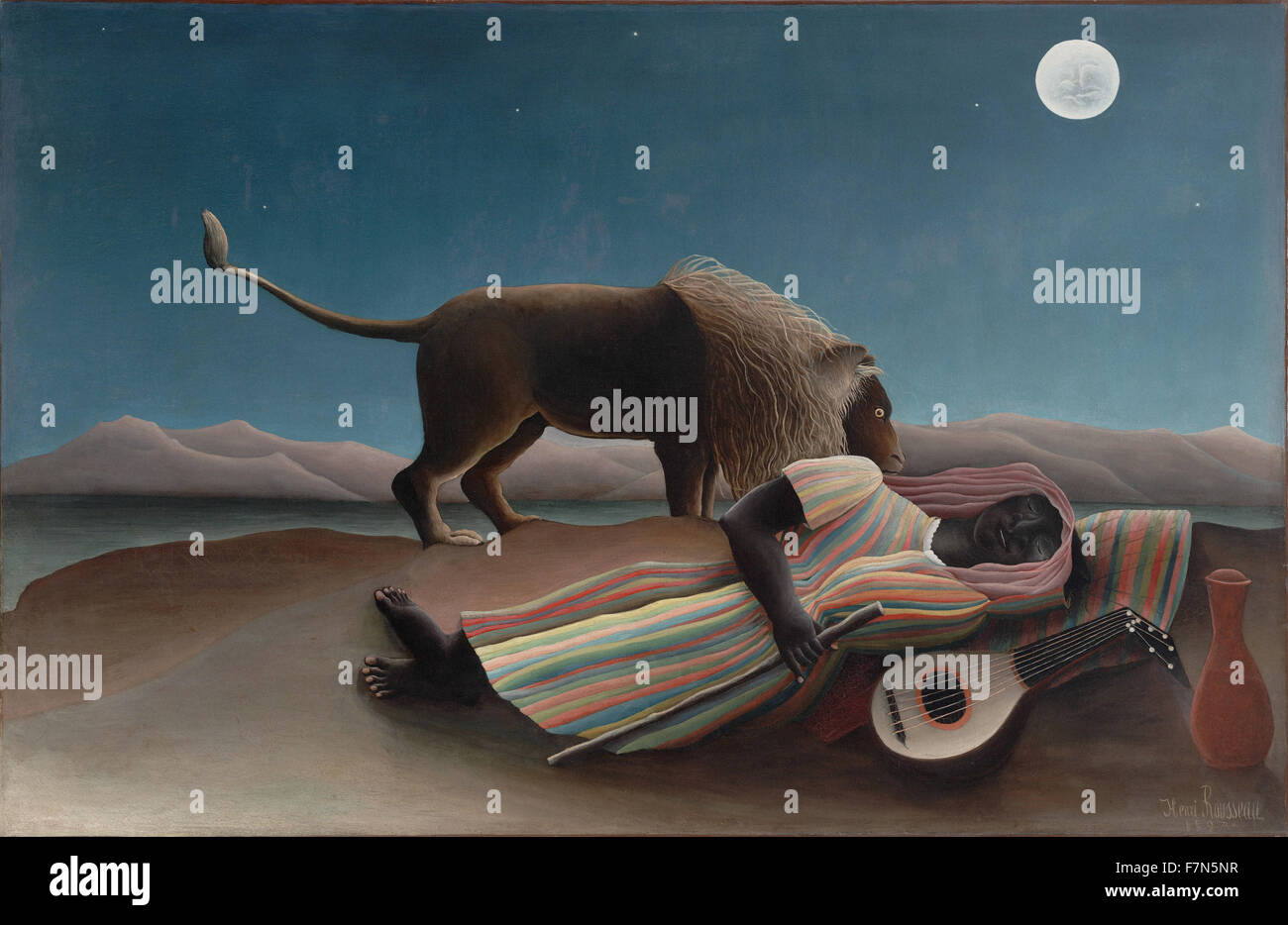 Henri Rousseau - Le Douanier Rousseau - Sleeping Gypsy Foto Stock