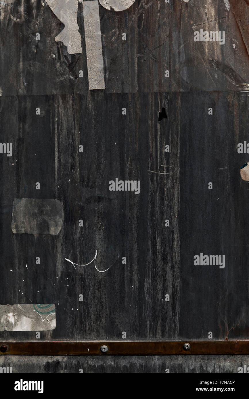 Ruvide testurizzate grunge vecchio in acciaio nero lo sfondo in metallo Foto Stock