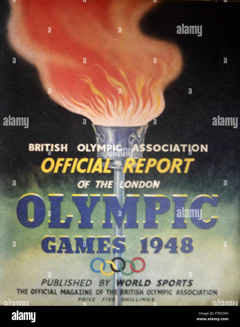 Poster a colori per il 1948 in occasione dei Giochi Olimpici di Londra. Datata 1948 Foto Stock