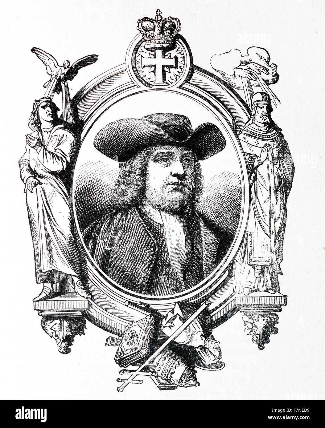 Il fondatore di una repubblica, William Penn (1644-1718). Foto Stock