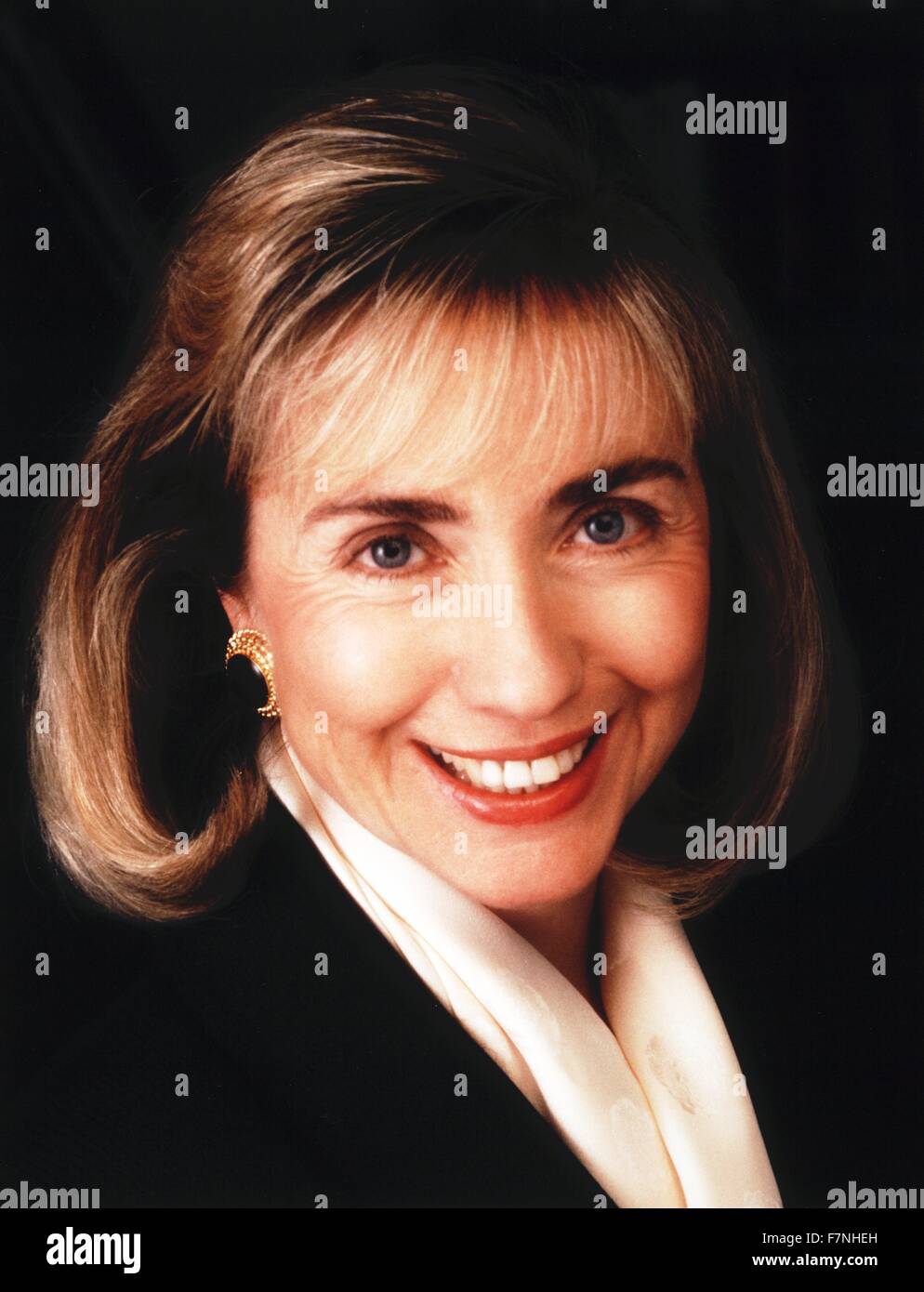 Hillary Clinton, 1992. Uomo politico americano e della moglie del presidente Bill Clinton, degli Stati Uniti e la First Lady degli Stati Uniti dal 1993 al 2001. Foto Stock