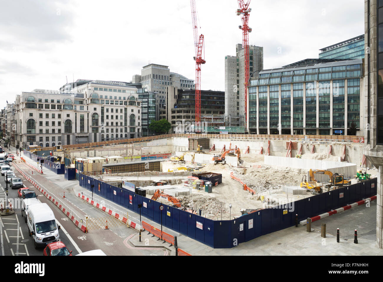 La costruzione della flotta - Sito di riqualificazione, città di Londra, Inghilterra, Regno Unito. Foto Stock