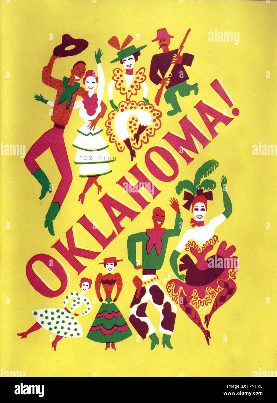 Poster pubblicitari il gioco "Oklahoma". Datata 1948 Foto Stock