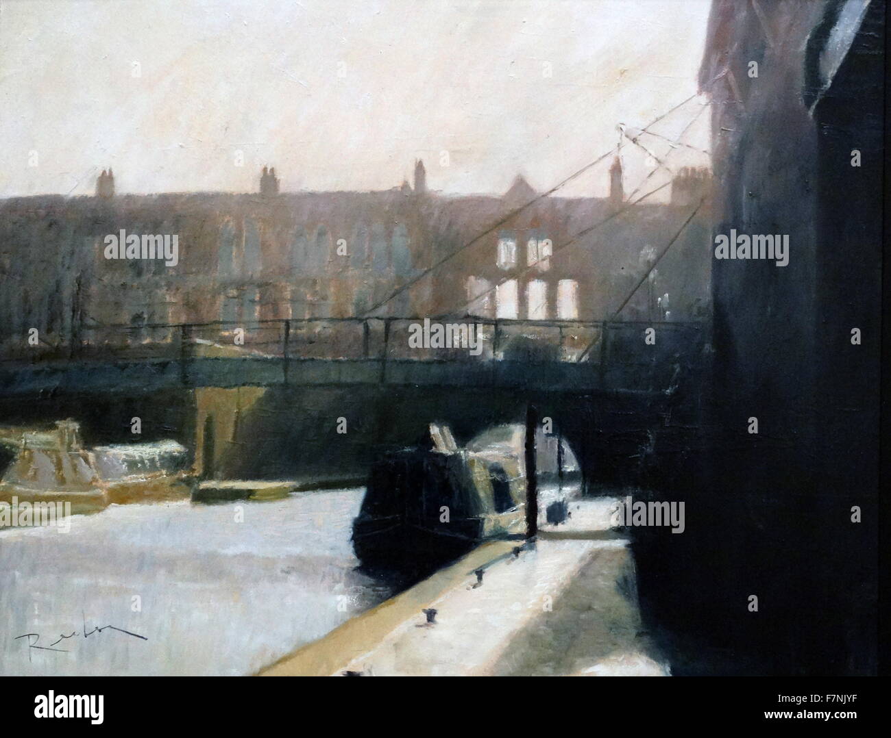 Luce di Danielle da Reuben Colley (1979-) artista britannico noto per il suo 'grintoso cityscapes". Datata 2003 Foto Stock