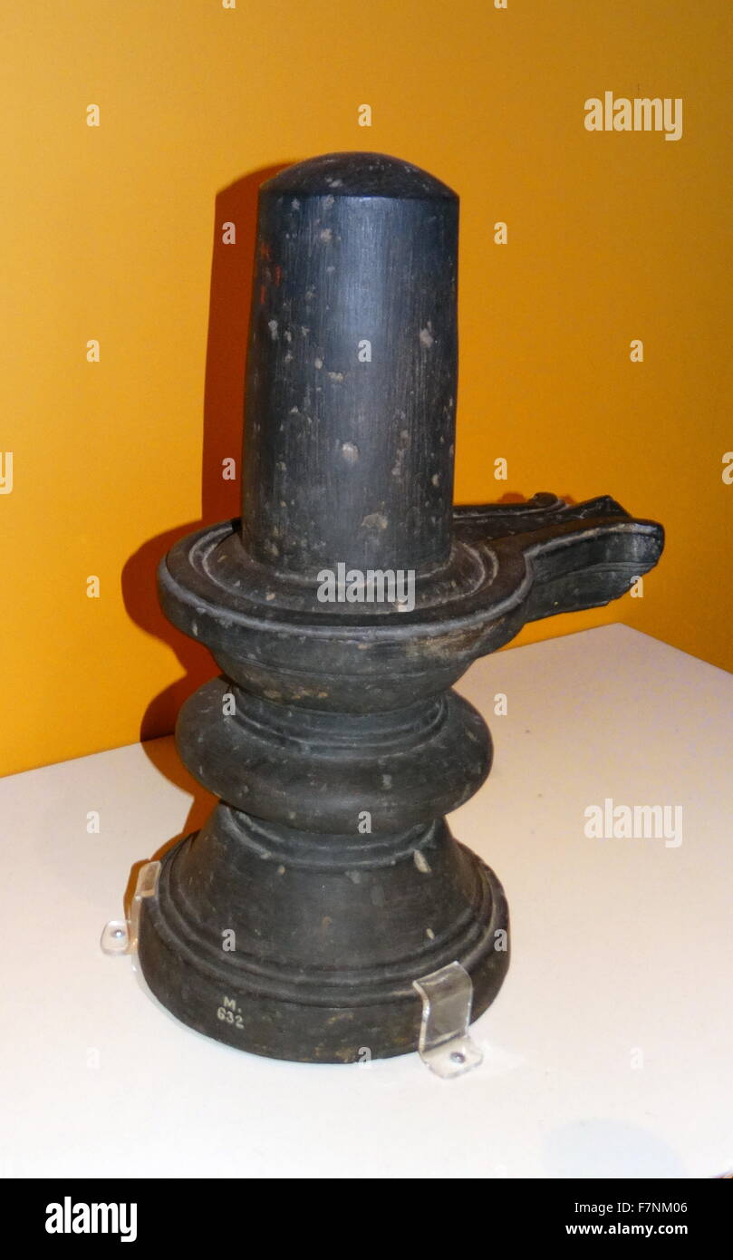 Il granito olio lampada da Mysore, India. Datata xiii secolo Foto Stock