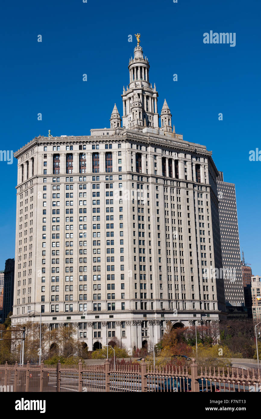 Il Municipio, Downtown Manhattan, New York, NY, STATI UNITI D'AMERICA. Foto Stock
