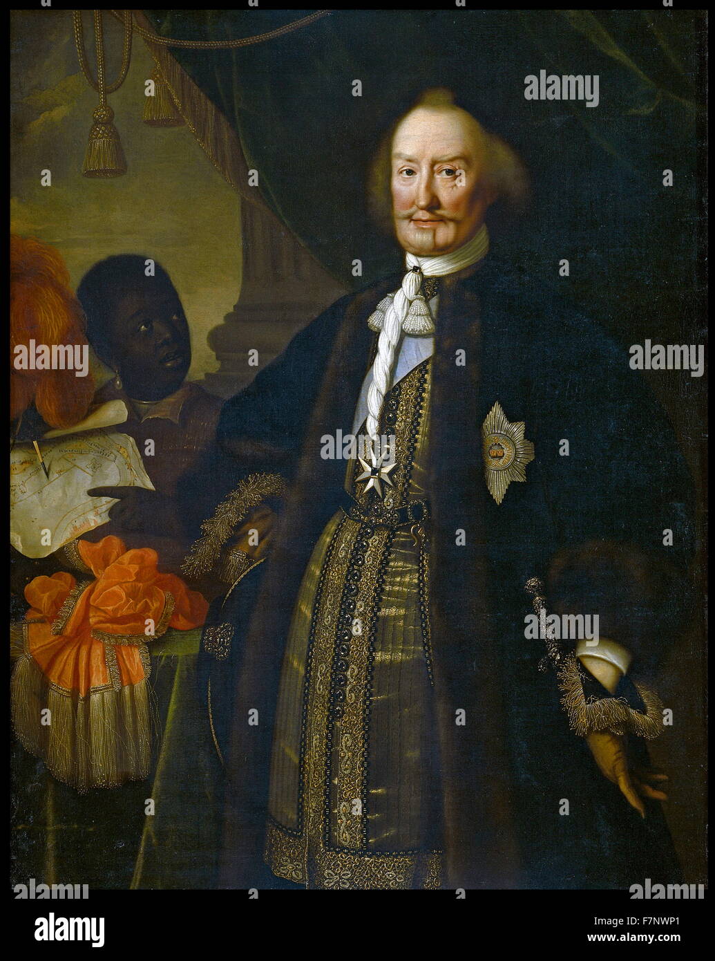 Johan Maurits van Nassau, ritratto di Pieter Nason, 1675. Johan Maurits van Nassau, (1604 - 1679), coloniale olandese governatore del Brasile Foto Stock