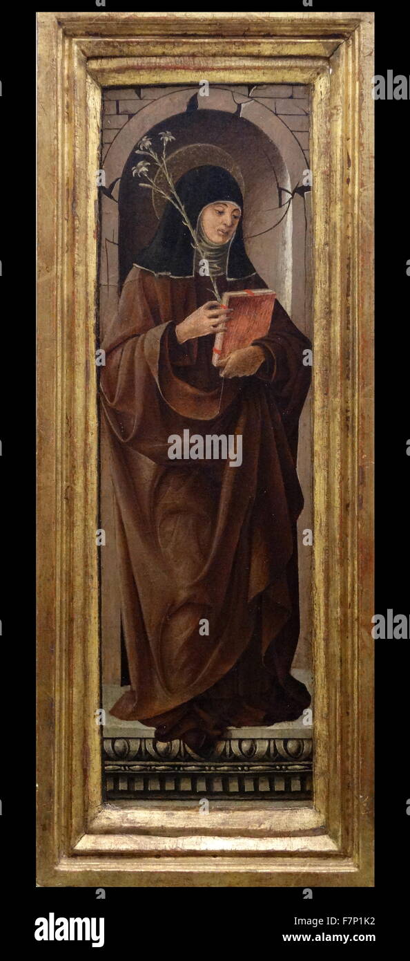 Ritratto di Santa Caterina (Santa Caterina) da Francesco del Cossa (1430-1477) Italiano inizio-pittore rinascimentale della scuola ferrarese. Datata xv secolo Foto Stock