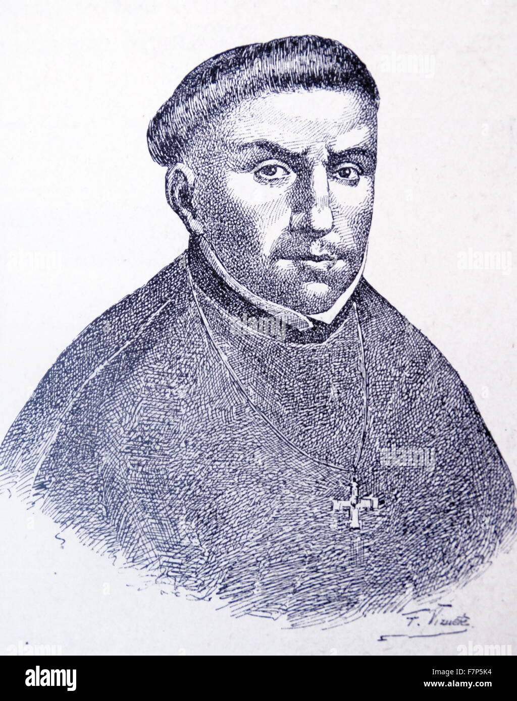 Juan Pérez de la Serna (1573 - 1631), Arcivescovo di Città del Messico. Ha servito come arcivescovo dal 13 maggio 1613 al 19 giugno 1627. Foto Stock