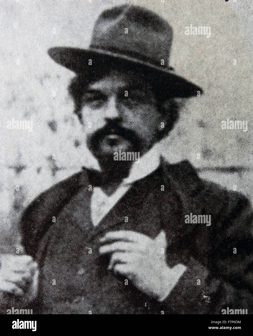 Claude Debussy 1862-1918 - compositore francese in un cappello da cowboy Foto Stock